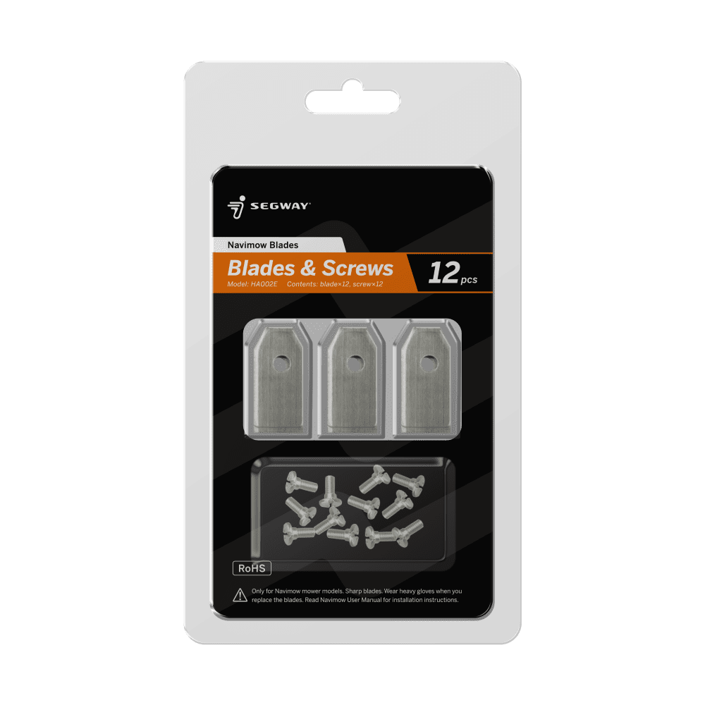 Replacement Blades to Suit all Navimow models. Pack Contains 12 x replacement blades and 12 x replacement screws