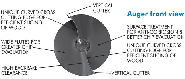 Atom Hard Chisel Tip Augers Bits