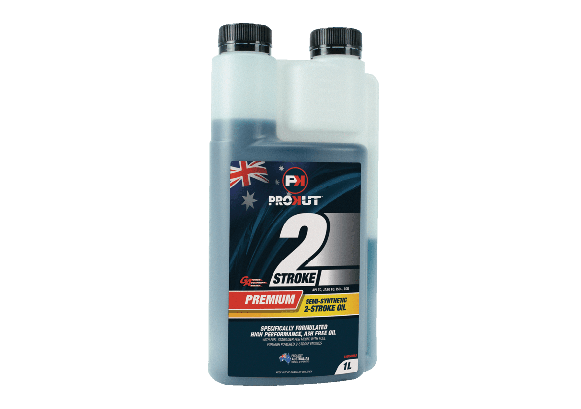 LUB6005S: 1 Litre PROKUT™ Semi-Synthetic Ash Free 2-Stroke Oil - Chamber Pack Bottle
