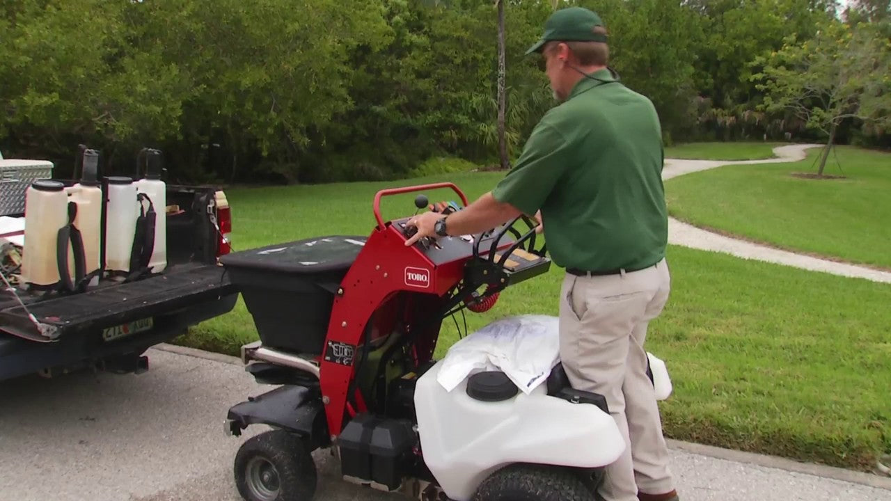 Stand-On Spreader Sprayer