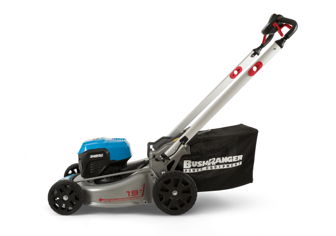 Bushranger 48v 19" Walk Behind Self Propelled Brushless Lawn Mower 3 in 1
