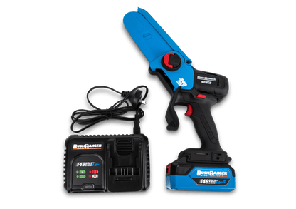 Bushranger 48v Mini Pruning Brushless Chainsaw Kit with 2Ah Battery and Single Port Charger